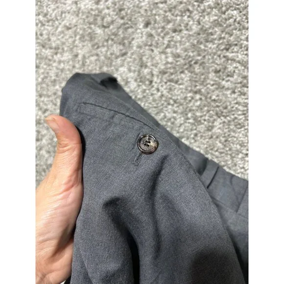 Burberry Men's Size 36R Gray Wool Dress Pants Slim Fit Made In Italy